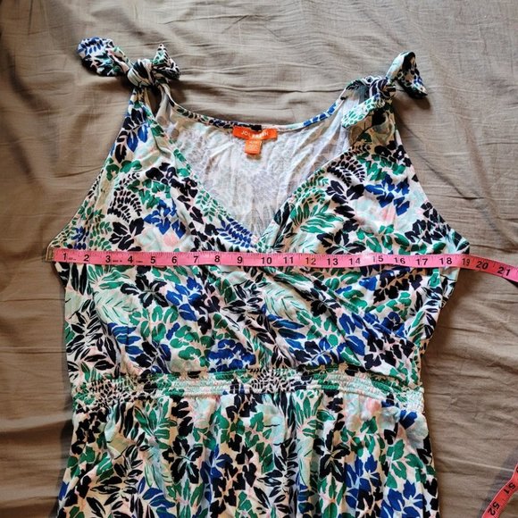 XL Joe Fresh Floral Dress with Tie Straps - Picture 5 of 6